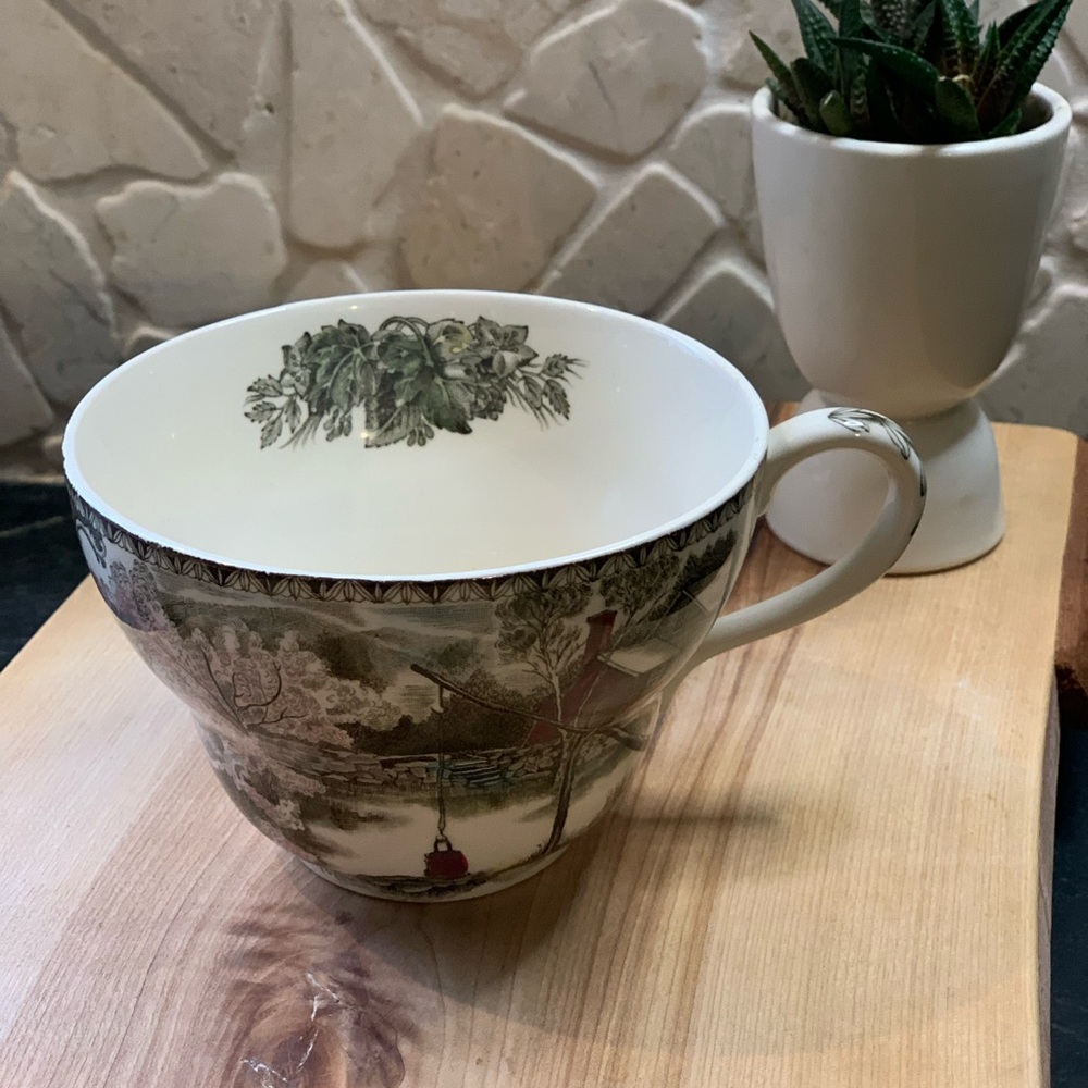 JOHNSON BROTHERS | Friendly Village, The Ice House Oversize Jumbo China Cup.